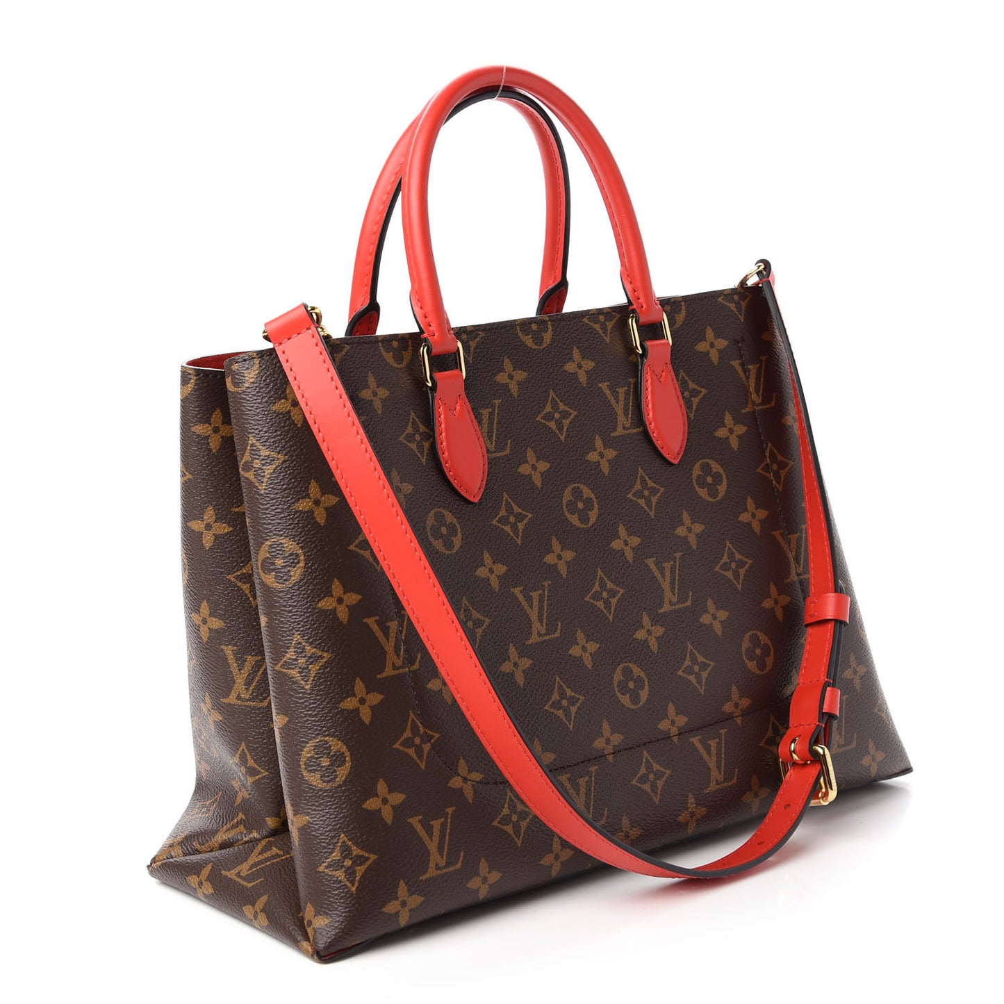 Monogram Flower Tote Coquelicot