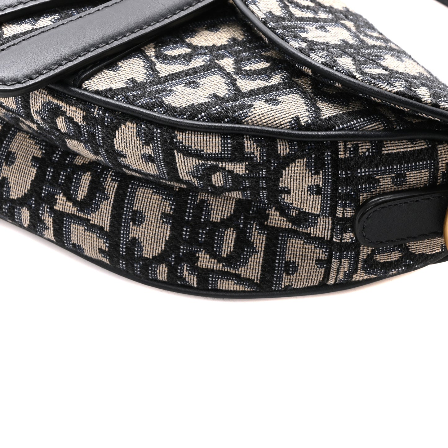Oblique Mini Saddle Bag With Strap Blue