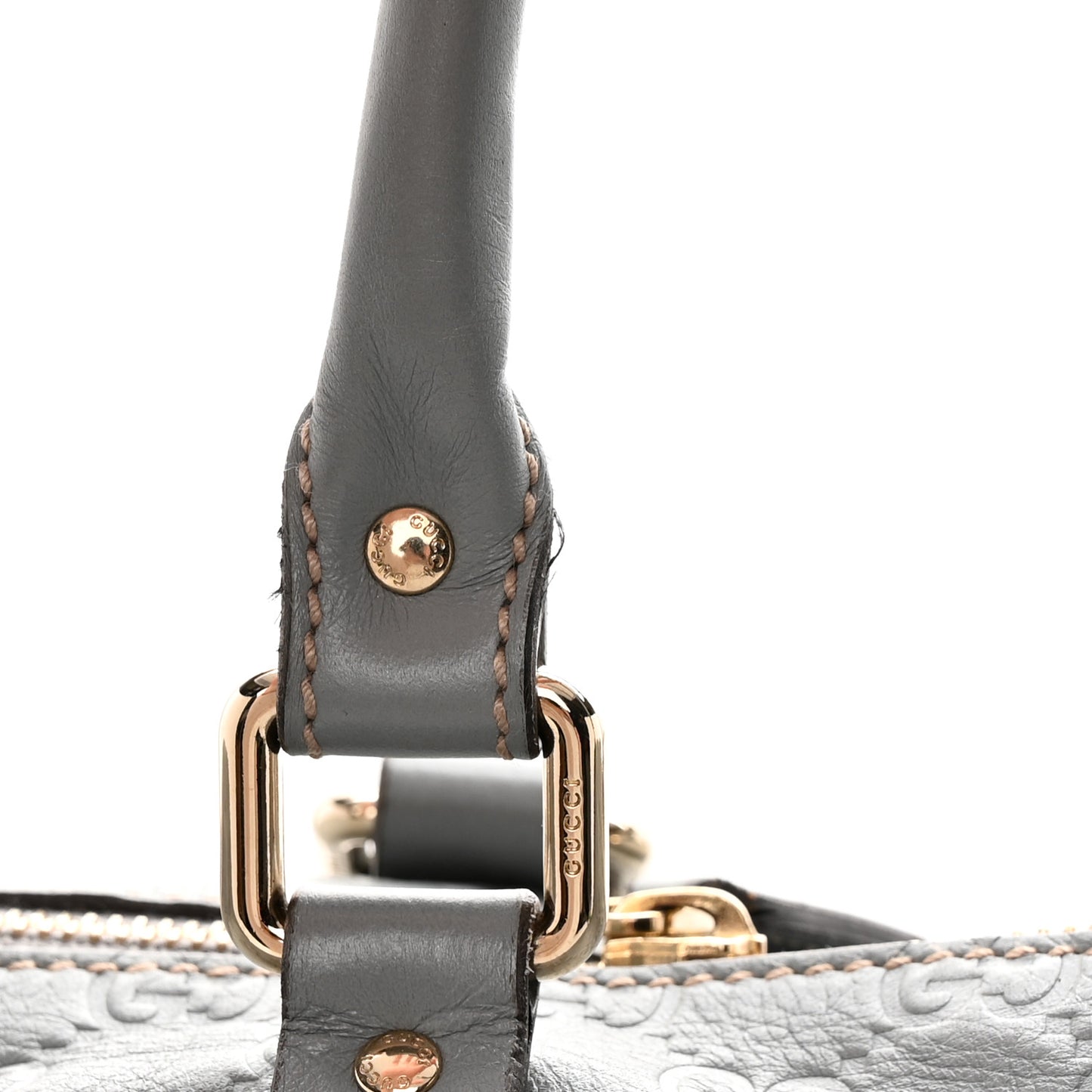 Guccissima Medium Carry On Duffle Light Blue