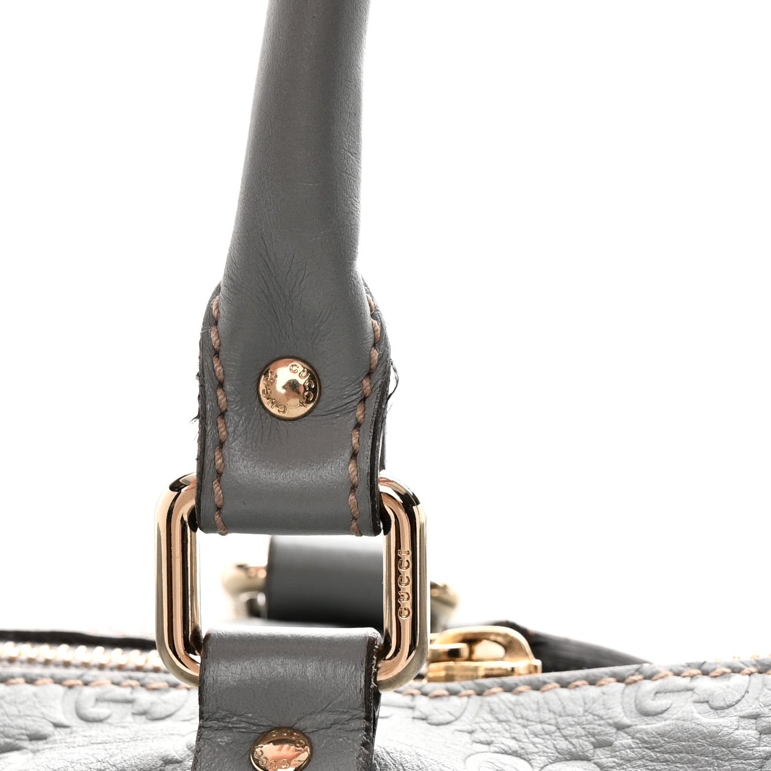 Gucci Guccissima Medium Carry On Duffle Light Blue 14 of 16