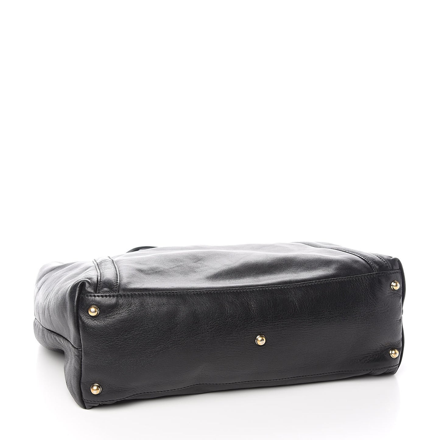 Calfskin Large Britt Shoulder Bag Black