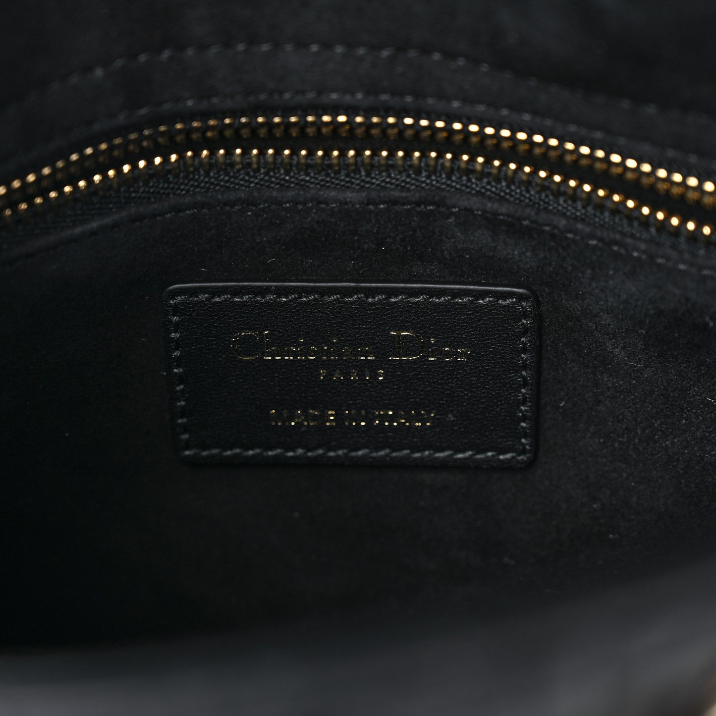 Lambskin Cannage Small My ABCDior Lady Dior Black