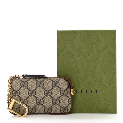 Gucci GG Supreme Monogram Key Case Brown 10 of 10