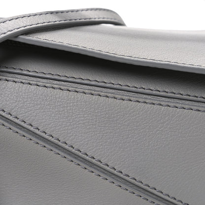 Loewe Soft Grained Calfskin Mini Puzzle Bag Pearl Grey 8 of 10