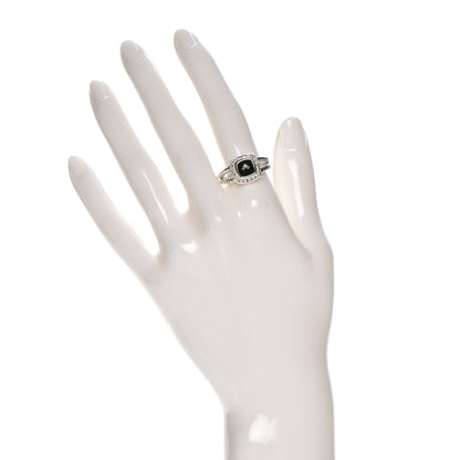 David Yurman Sterling Silver Diamond Black Onyx 7mm Petite Albion Ring 56 7.5 2 of 5