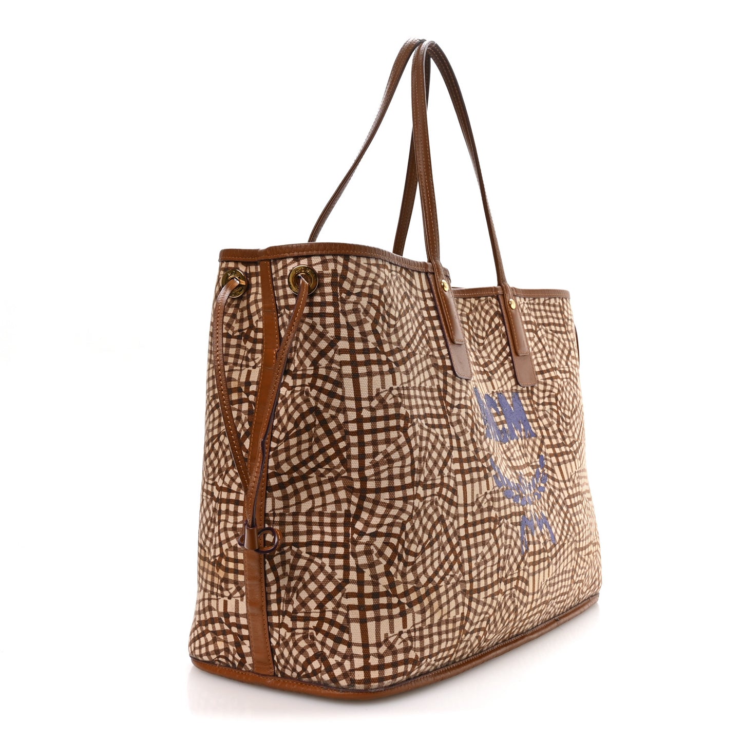 Visetos Large Liz Reversible Shopper Tote Cognac
