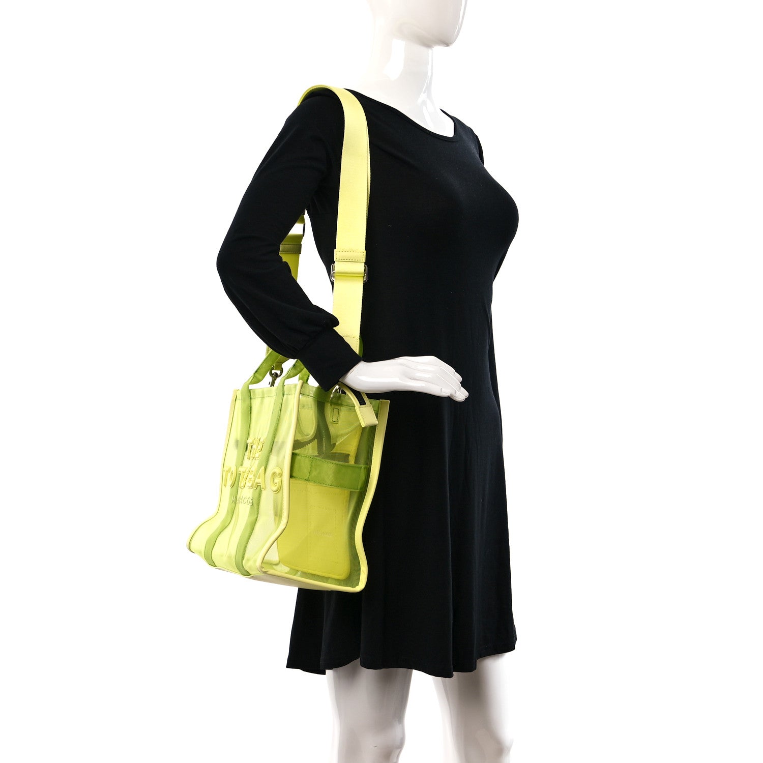 Marc Jacobs Nylon The Mesh Medium Tote Bag Fluo Yellow 2 of 8
