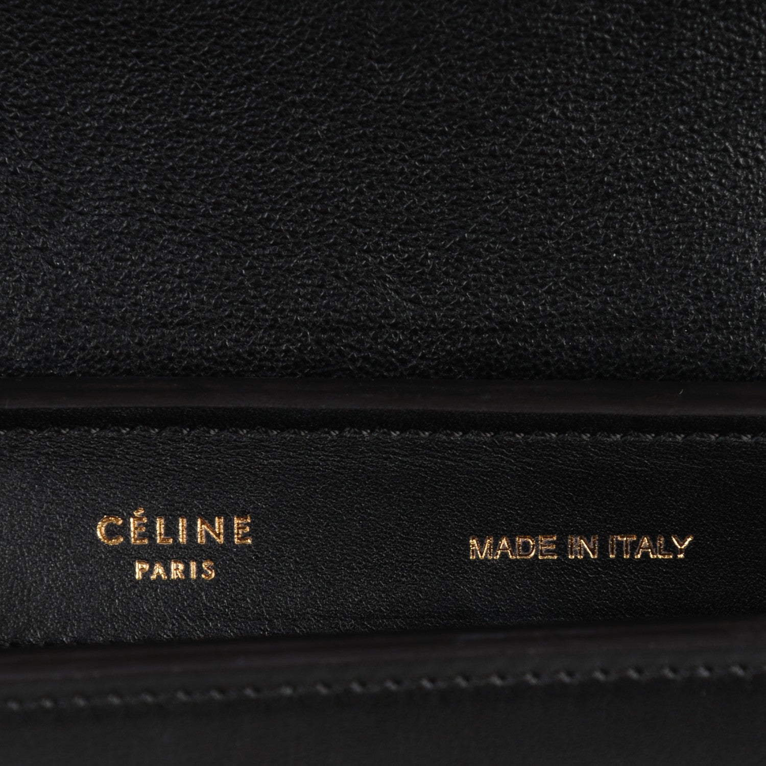 Celine Nubuck Crocodile Embossed Small Trapeze Navy 5 of 8