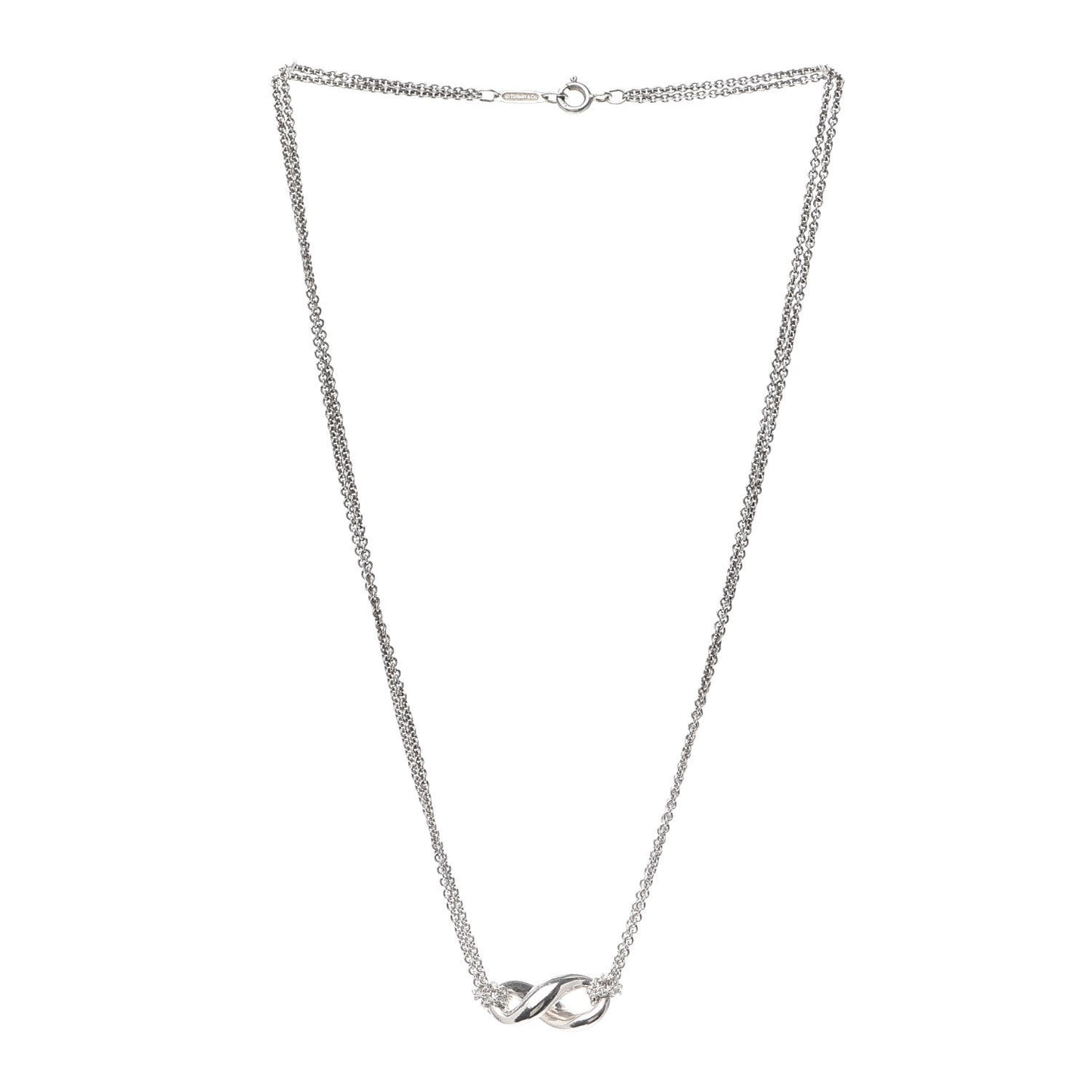 Sterling Silver Figure 8 Pendant Necklace
