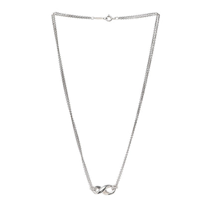 Tiffany Sterling Silver Figure 8 Pendant Necklace 3 of 5