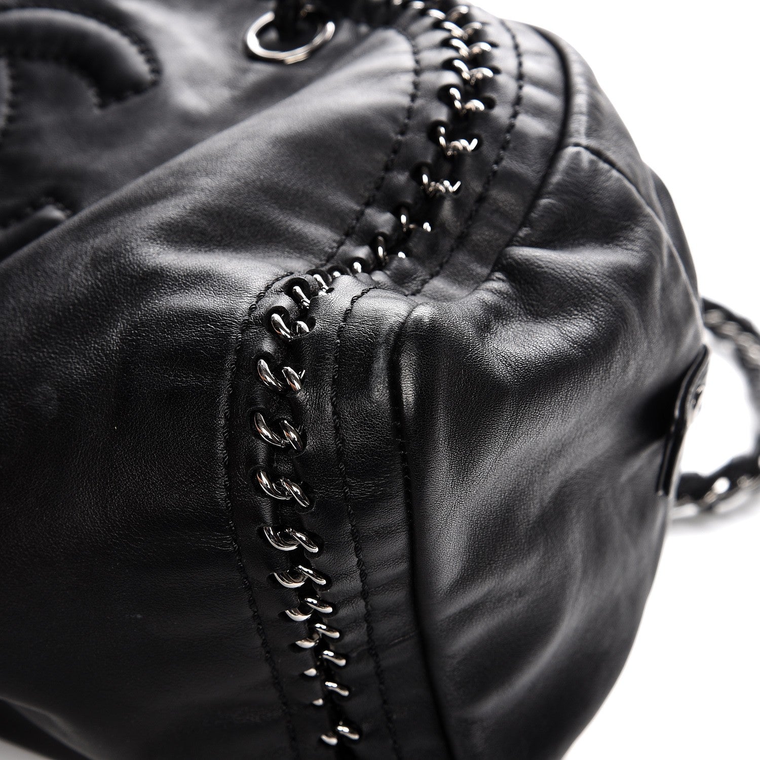Chanel Smooth Calfskin Medium Luxe Ligne Bowler Black 11 of 13