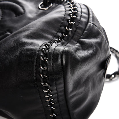 Chanel Smooth Calfskin Medium Luxe Ligne Bowler Black 11 of 13