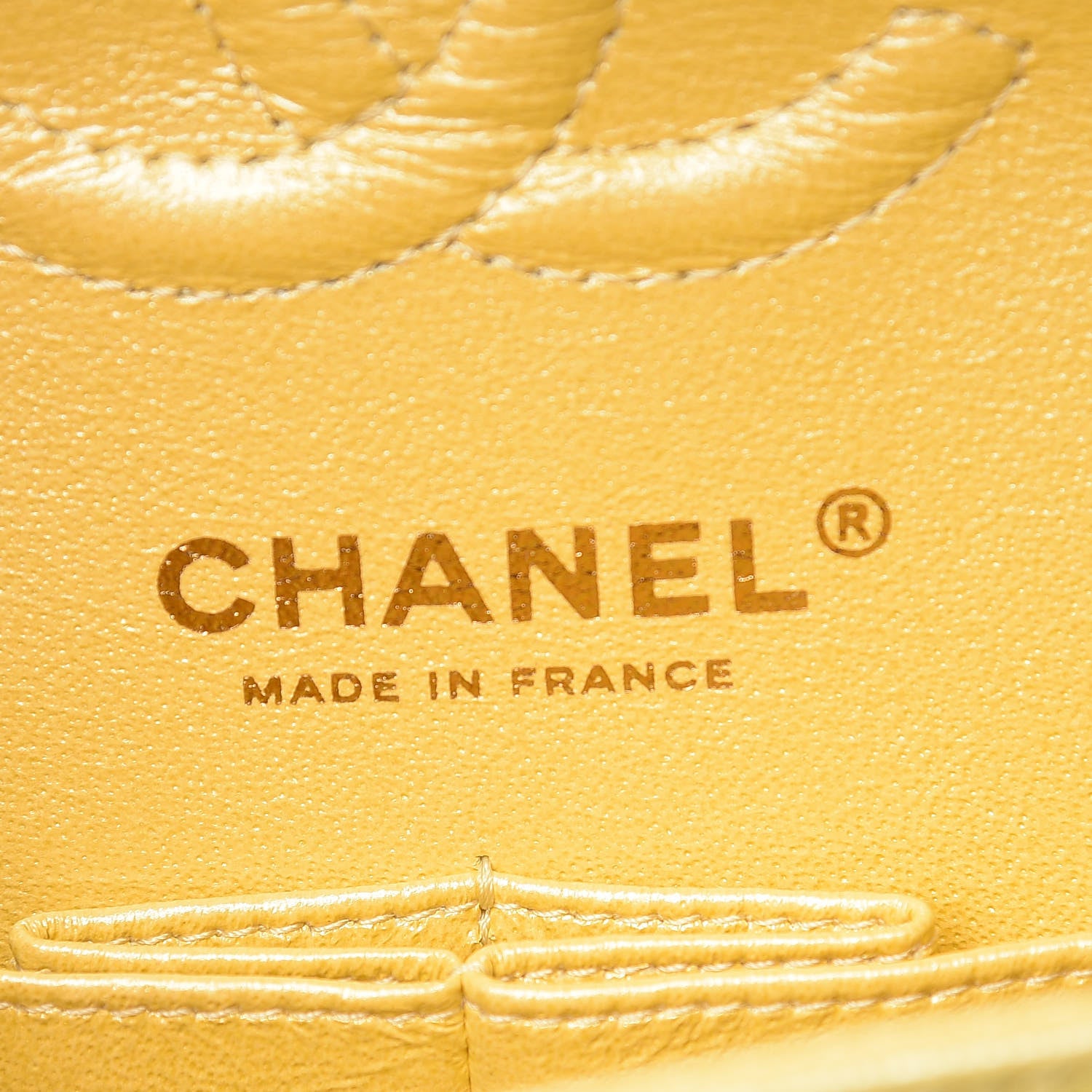 Chanel Iridescent Caviar Quilted Small Double Flap Yellow 9 of 12