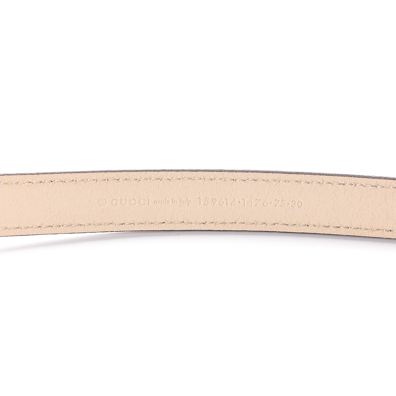 Gucci Calfskin Interlocking G 20mm Belt 75 30 Off White 6 of 6