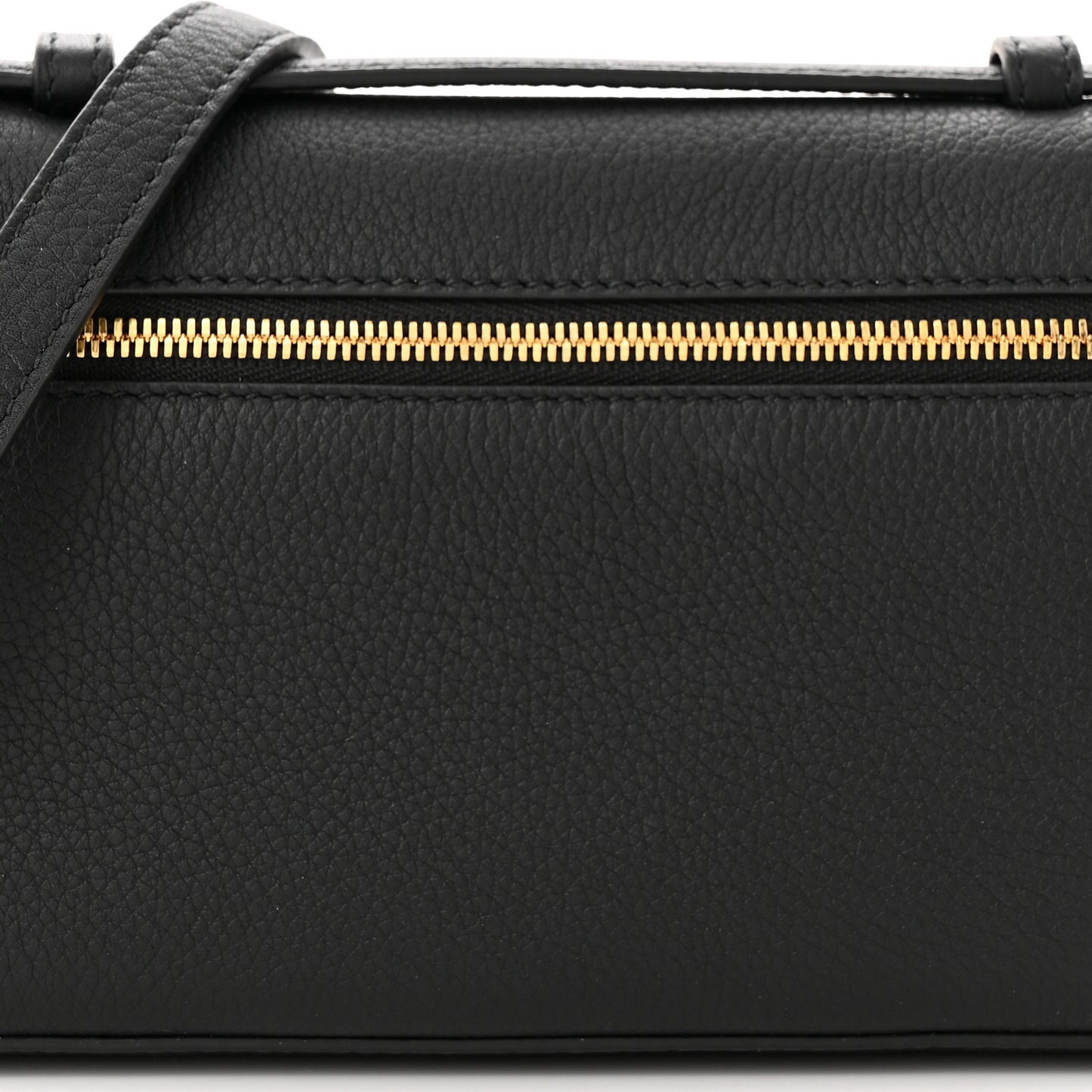 Grained Calfskin L19 Extra Pocket Pouch Black