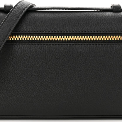 Loro Piana Grained Calfskin L19 Extra Pocket Pouch Black 7 of 10
