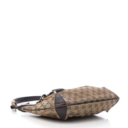Gucci Monogram Horsebit Hobo Brown 3 of 12