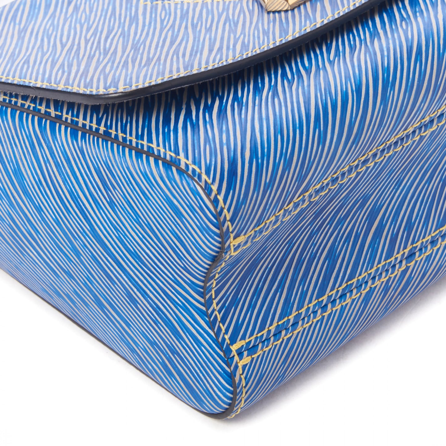 Epi Twist Shoulder Bag MM Denim Light