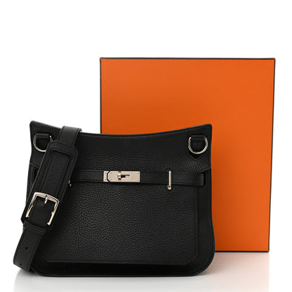 Hermes Taurillon Clemence Jypsiere 28 Black 13 of 13