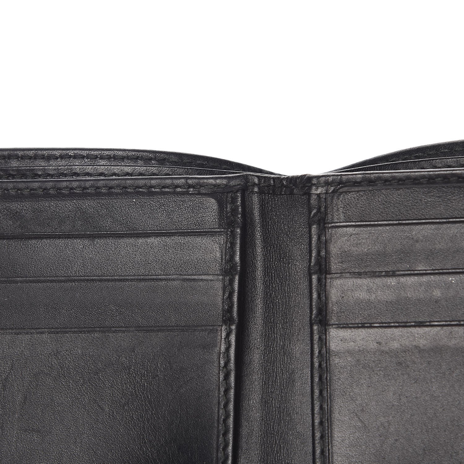 Gucci GG Supreme Monogram Bi-Fold Wallet Black Grey 8 of 8