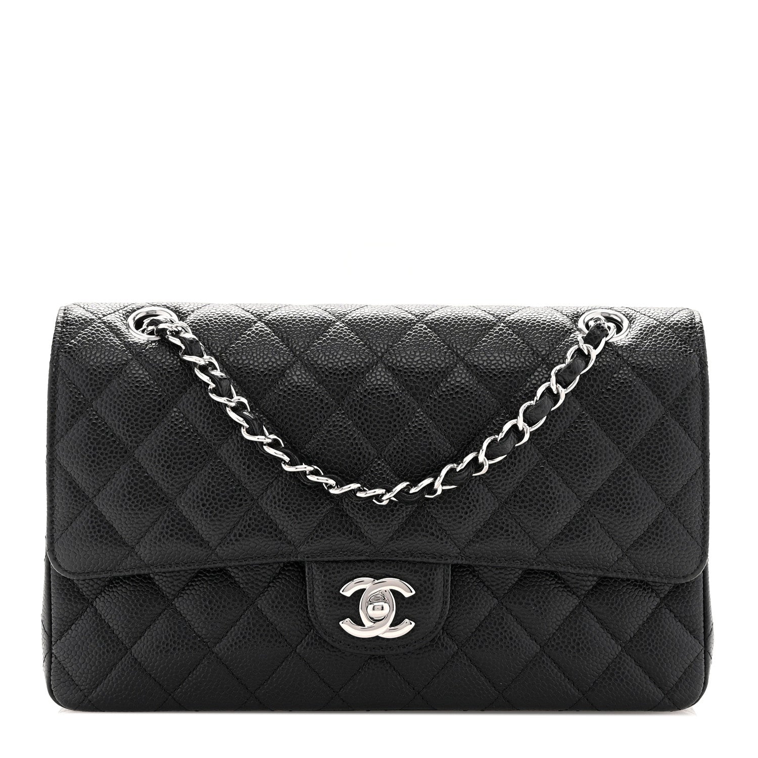 Chanel Caviar Quilted Medium Double Flap Black 1 of 11