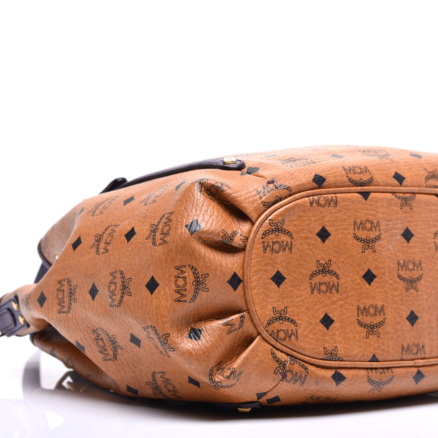 Visetos Drawstring Shopper Cognac Purple