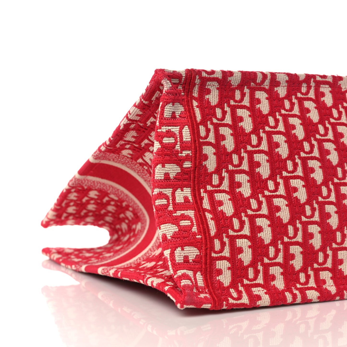 Oblique Book Tote Raspberry