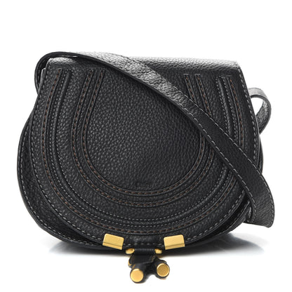 Chloe Calfskin Mini Marcie Round Crossbody Bag Black 1 of 12