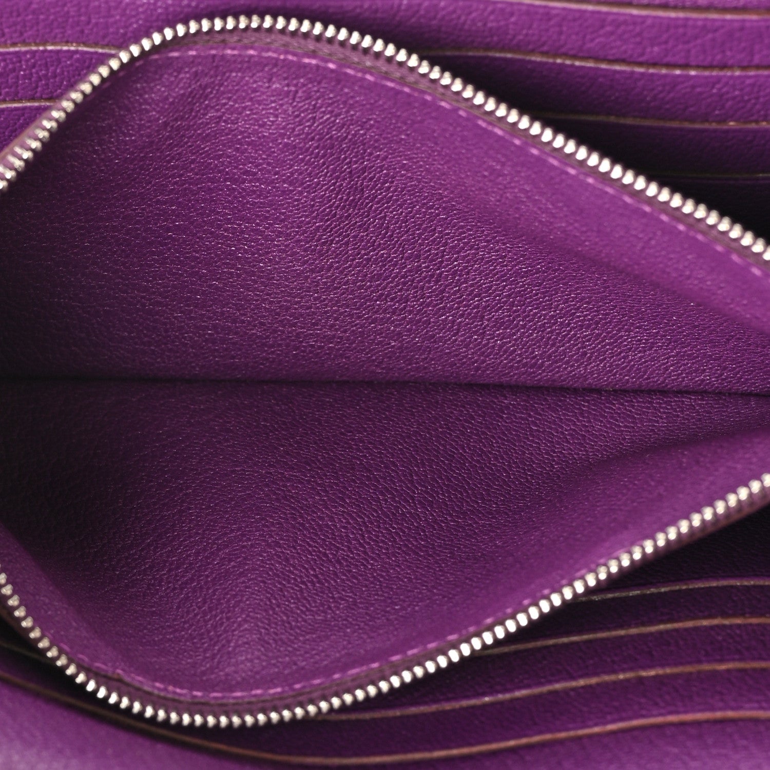 Hermes Chevre Mysore Kelly Longue Wallet Violet 6 of 12