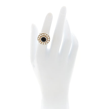 Tiffany Sterling Silver Black Onyx Freshwater Cultured Pearl Ziegfeld Ring 51 5.75 2 of 5