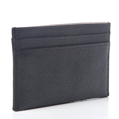 Chanel Calfskin CC Button Card Holder Black 2 of 7
