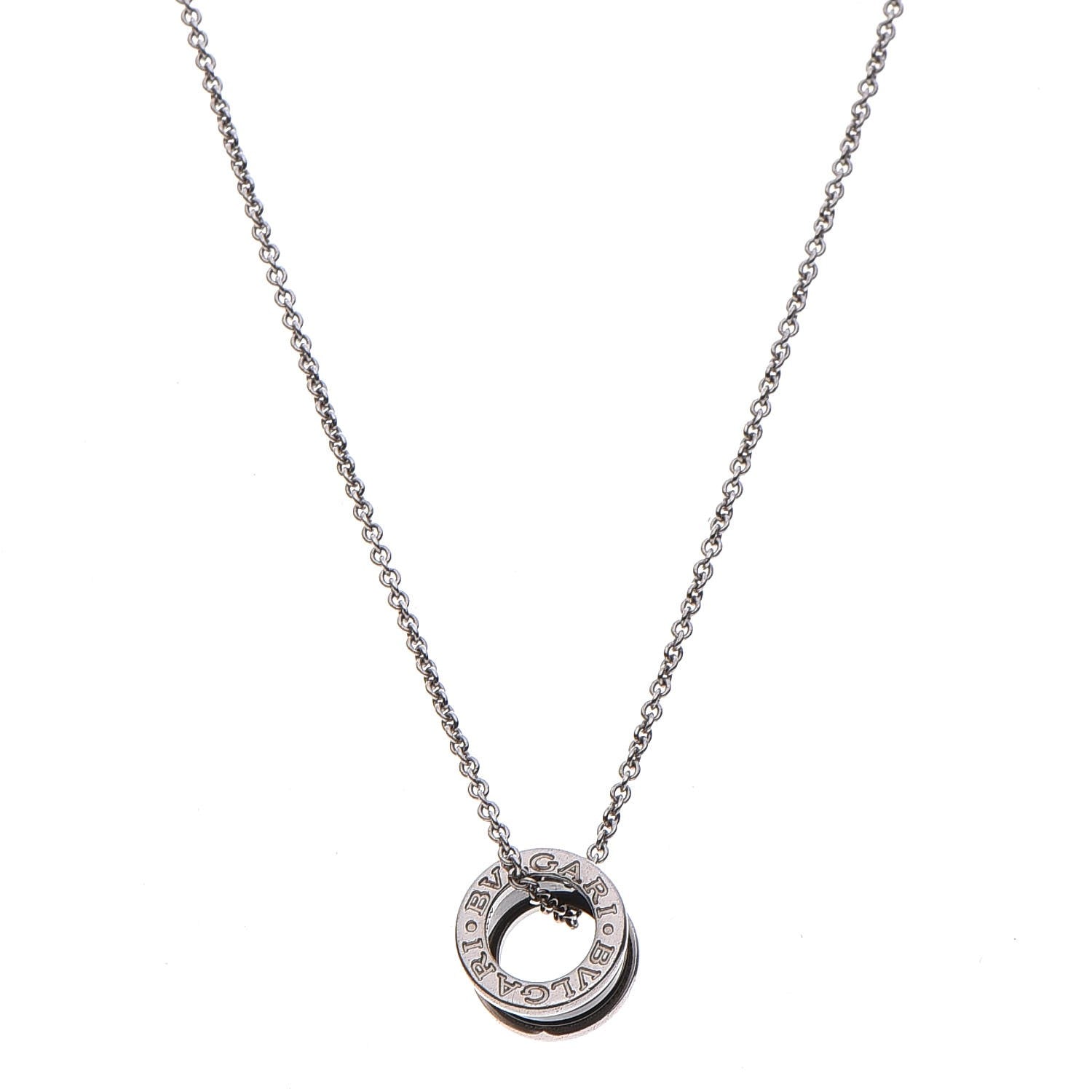 Bulgari Sterling Silver Ceramic Save The Children Pendant Necklace 1 of 11