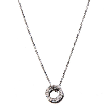 Bulgari Sterling Silver Ceramic Save The Children Pendant Necklace 1 of 11