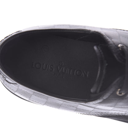 Louis Vuitton Damier Infini Suede Mens Team Derby Sneakers 8 Black 8 of 9