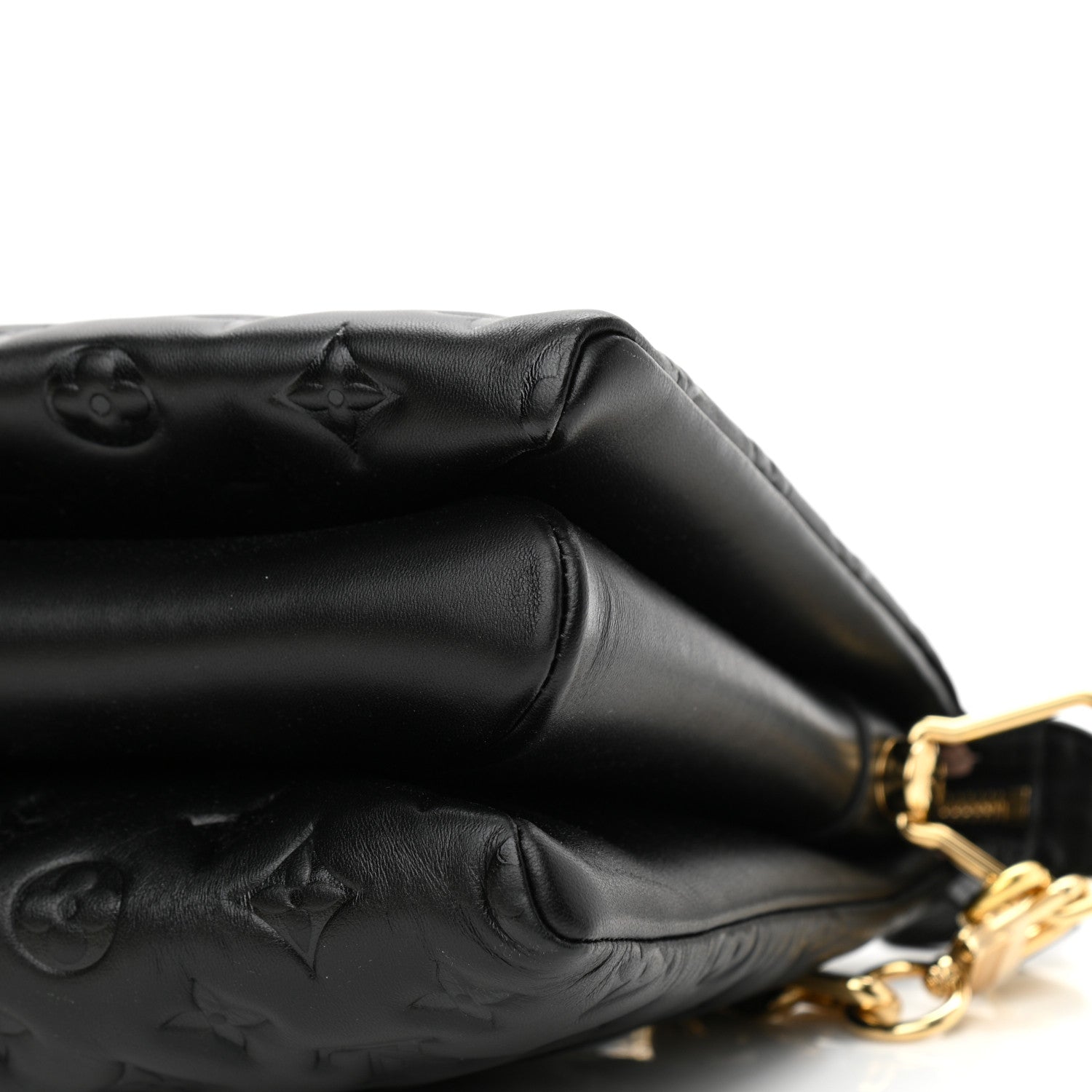 Louis Vuitton Lambskin Embossed Monogram Coussin PM Black 9 of 9