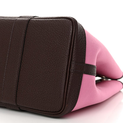 Hermes Toile Militaire Vache Country Garden Party 30 TPM Bubblegum Rouge Sellier 10 of 10