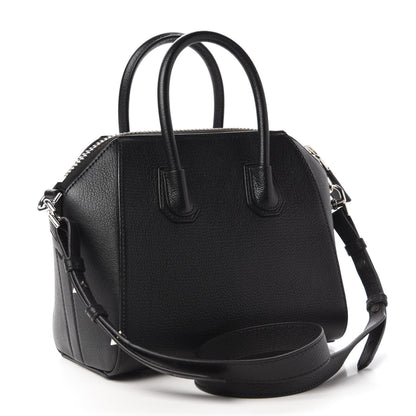 Givenchy Sugar Goatskin Striped Mini Antigona Black 3 of 10