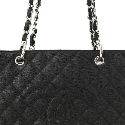Chanel Caviar Quilted Grand Shopping Tote GST Black 9 of 15