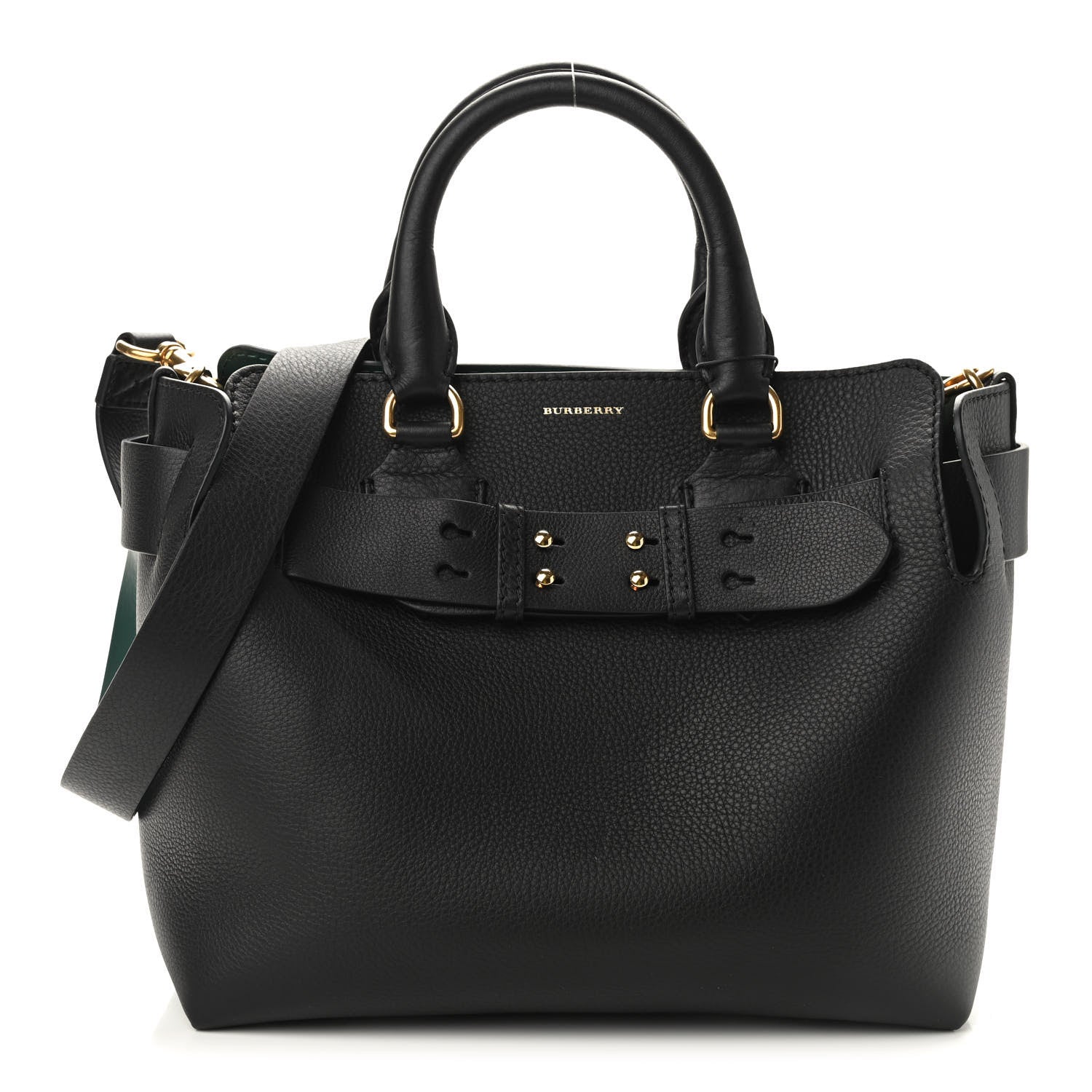 Burberry Soft Grain Calfskin Small Belt Bag Marais Black 1 of 8