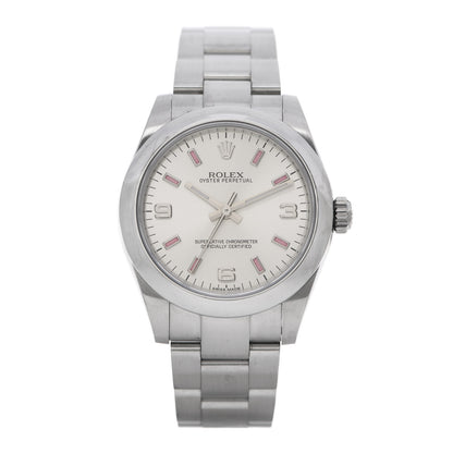 Rolex Stainless Steel 31mm Oyster Perpetual Watch Pink Index 177200 1 of 5
