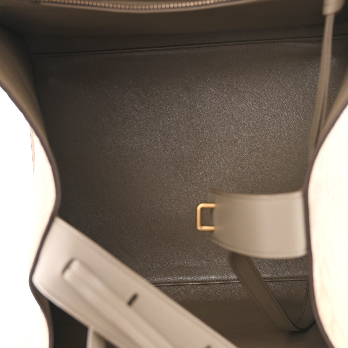 Crocodile Embossed Nubuck Phantom Luggage Beige