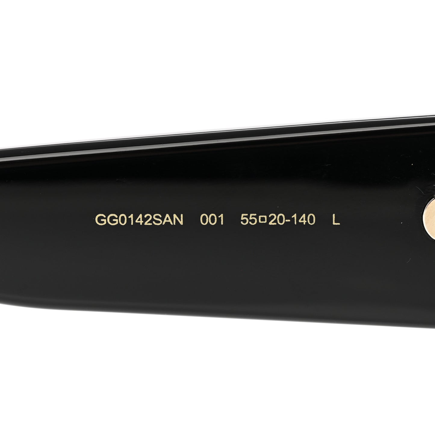 Acetate Square Frame Sunglasses GG0142SAN Black