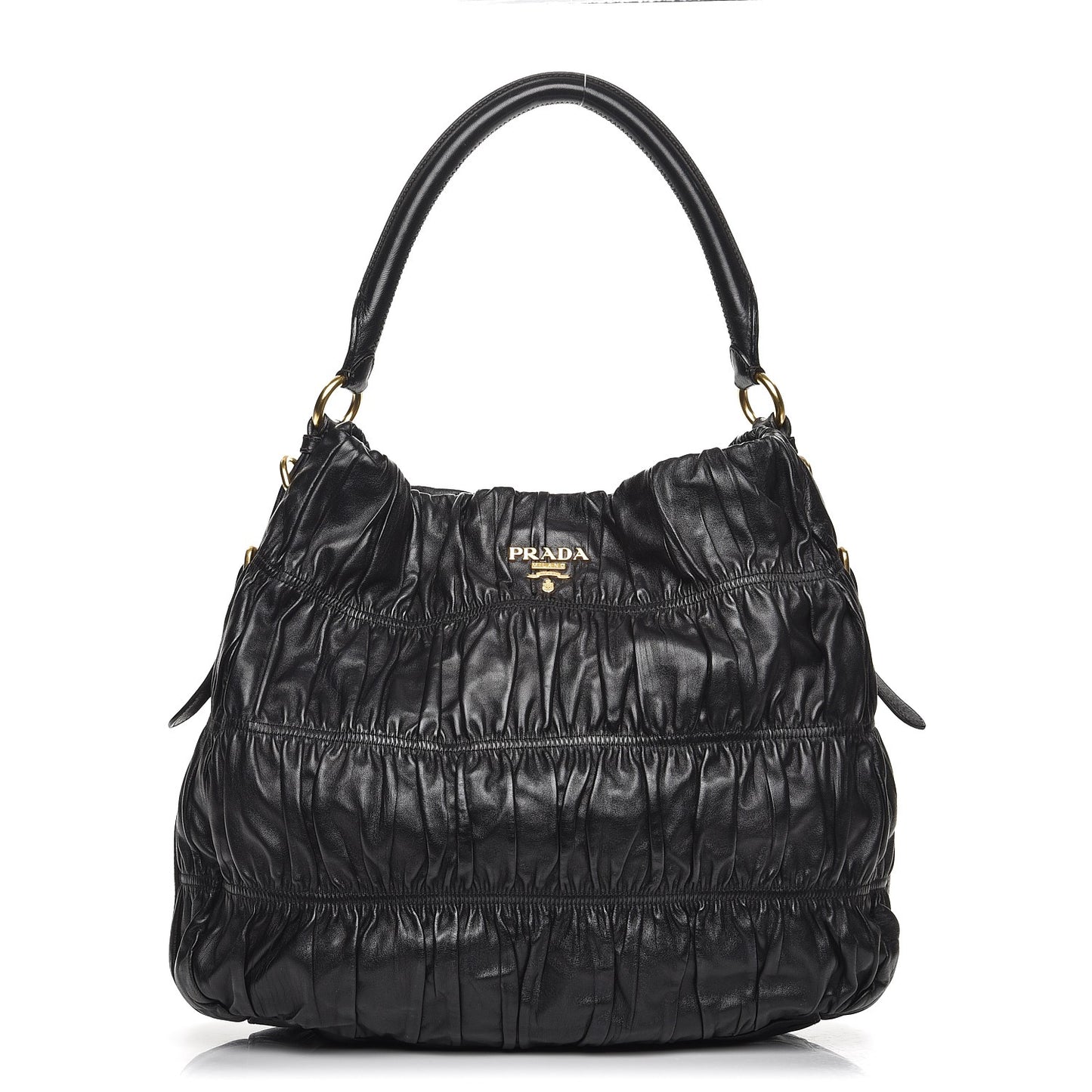 Nappa Gaufre Hobo Nero Black
