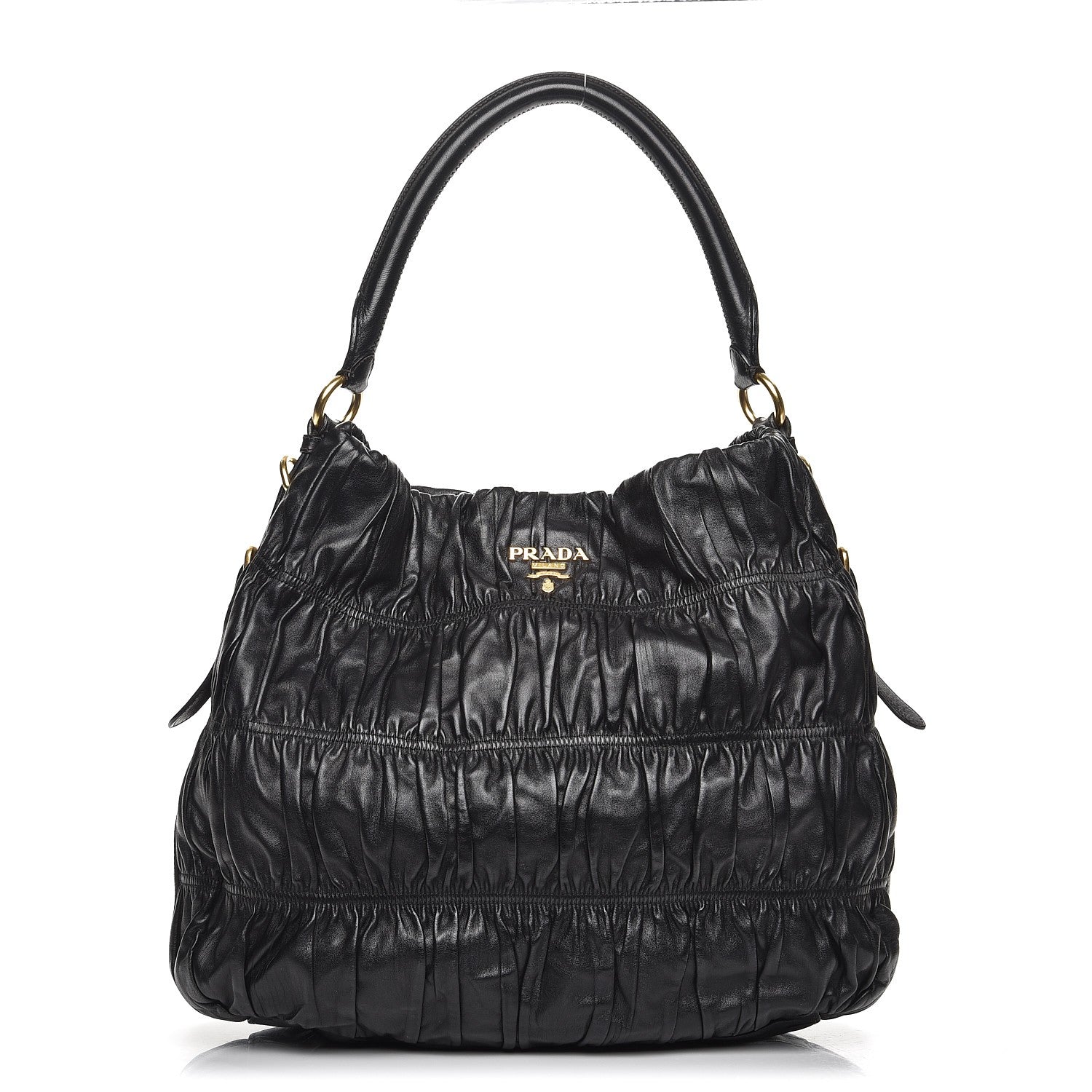Prada Nappa Gaufre Hobo Nero Black 1 of 12