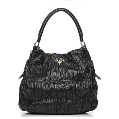 Prada Nappa Gaufre Hobo Nero Black 1 of 12