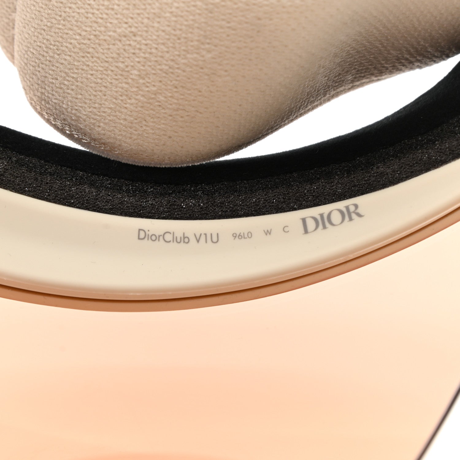 Christian Dior DiorClub1 Sun Visor Nude 7 of 8