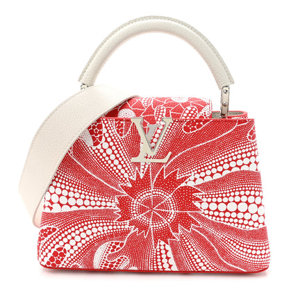 Louis Vuitton LV X YK Taurillon Psychedelic Flower Capucines BB Rouge 1 of 10