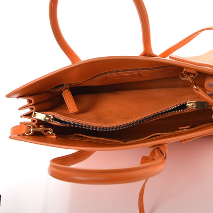 Saint Laurent Calfskin Small Sac De Jour Mandarine 5 of 13