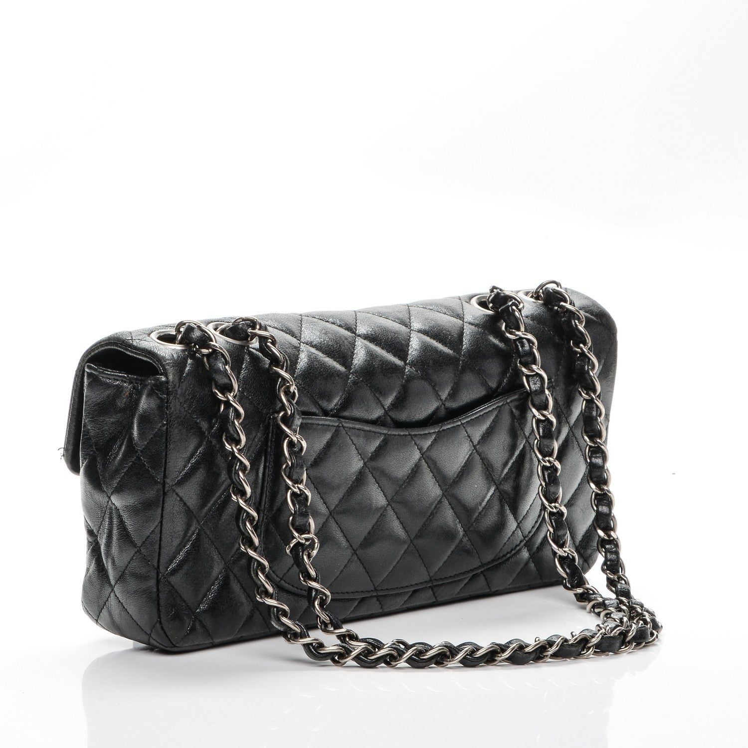 Chanel Calfskin Quilted Hybrid Reissue East West Flap Black 3 of 7