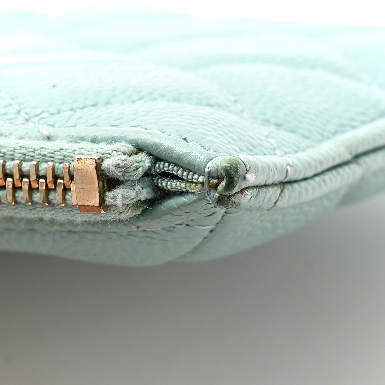 Chanel Caviar Quilted Classic iPhone Pouch Blue 8 of 11